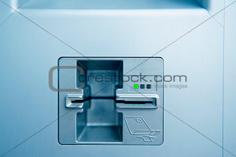 ATM cash point slot