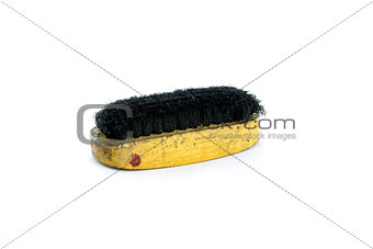 Traditional wooden shoes brush