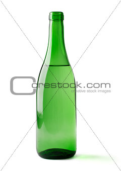 bottle of wine isolated on a white