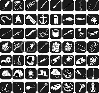 Icons for fishing