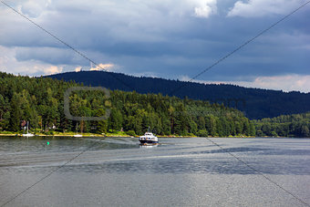 Lipno lake, Czech Republic.