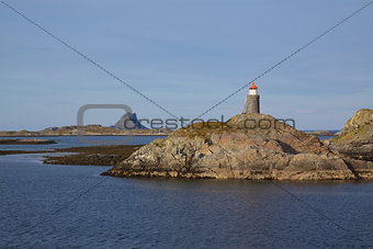 Lighthouse on norwegian coast