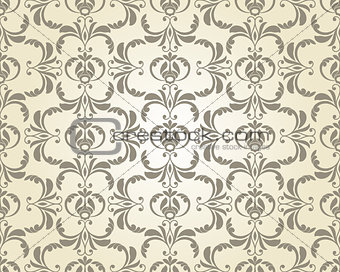 vector seamless  vintage floral  pattern
