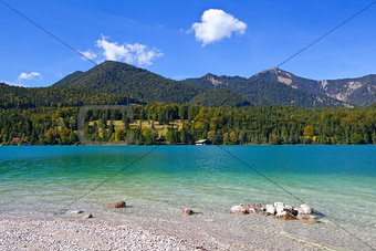 lavender Walchensee in Germany