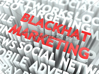Blackhat Marketing Concept.