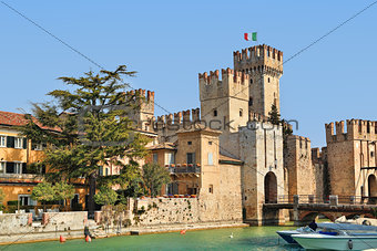 Medieval castle. Sirmione, Italy.