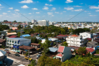 View over the city of Ubonratchathani 