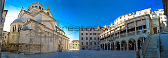 Sibenik UNESCO cathedral square panorama