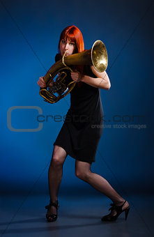 Woman With Trumpet