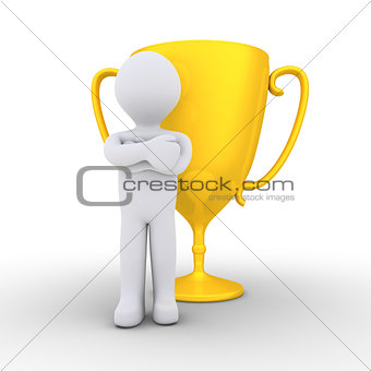 Person won the golden cup