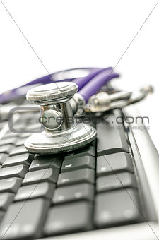 Keyboard with stethoscope
