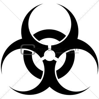 Biohazard symbol.