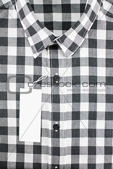 black andwhite color for men in checked pattern