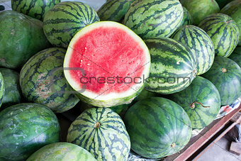 Watermelons at Fruit Stand