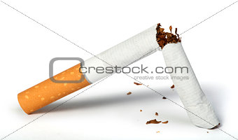 Crumpled cigarette