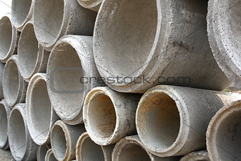 Concrete drainage pipes