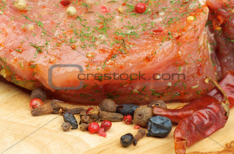 Marinated Raw Pork