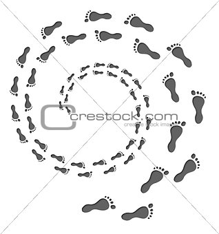 Footprint Spiral