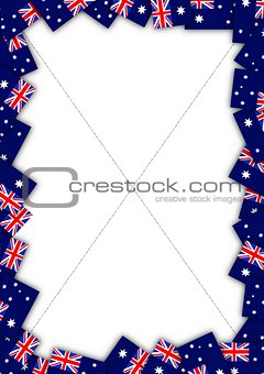 Australia flag border