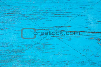 Wooden board painted in blue