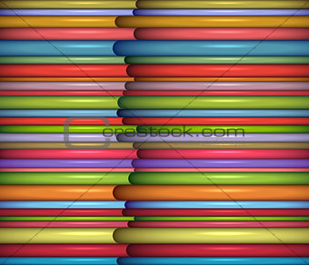 abstract glossy coil backdrop in rainbow color 