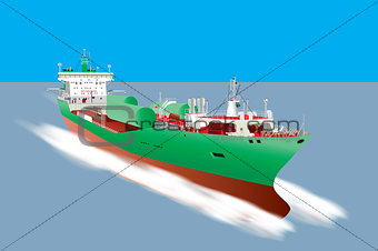 Gas Tanker Ship