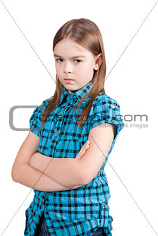 Angry young girl