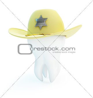 tooth, hat sheriff