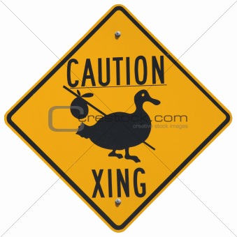 Caution Goose Crossing