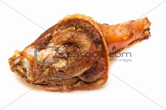 Grilled pork leg