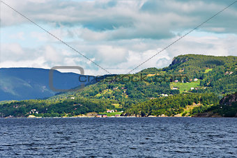 Norwegian seaside landscape