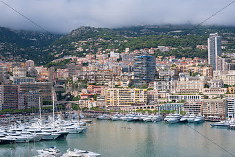 Monaco on a cloudy day