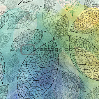 graphic texture of the leaves