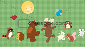Forest critters set