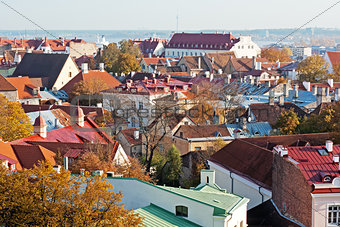 View to old Tallinn, Estonia.