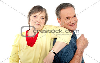 Happy senior couple in love