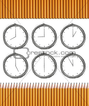 Pencils and Clocks