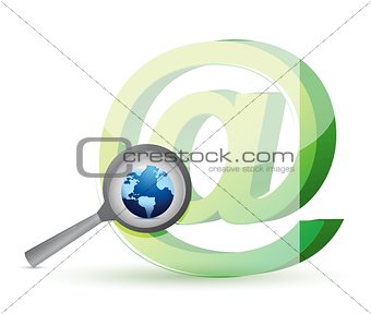 global Internet search concept illustration