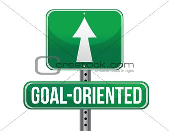 goal-oriented road sign illustration design