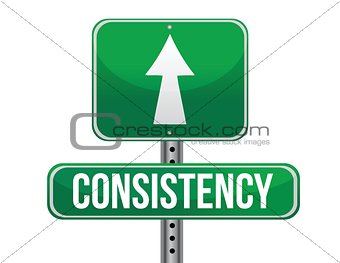 consistency road sign illustration design