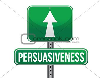 persuasiveness road sign illustration design