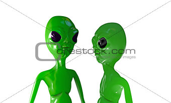 aliens talking
