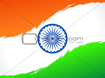 abstract indian flag