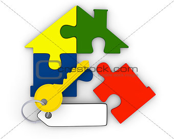 Key from puzzle home
