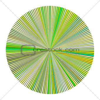 color wheel striped multiple green