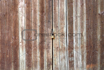 Old Wooden Door with Lock