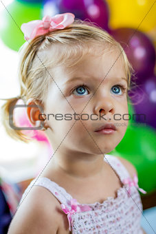 Little girl at a party