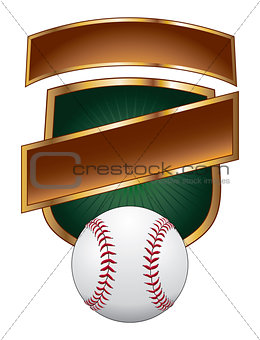 Baseball Design Template Shield