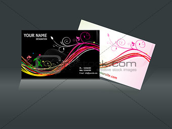 abstract artistic business card template