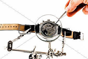 Watch repairing operation